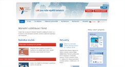 Desktop Screenshot of nvf.cz