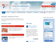Tablet Screenshot of nvf.cz